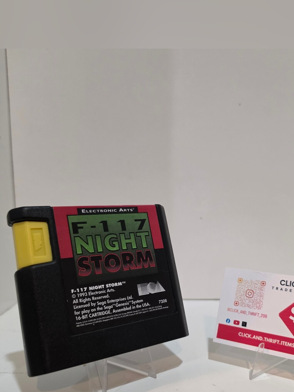 Sega Genesis F-117 Night Storm Electronic Arts 1993 Game Only